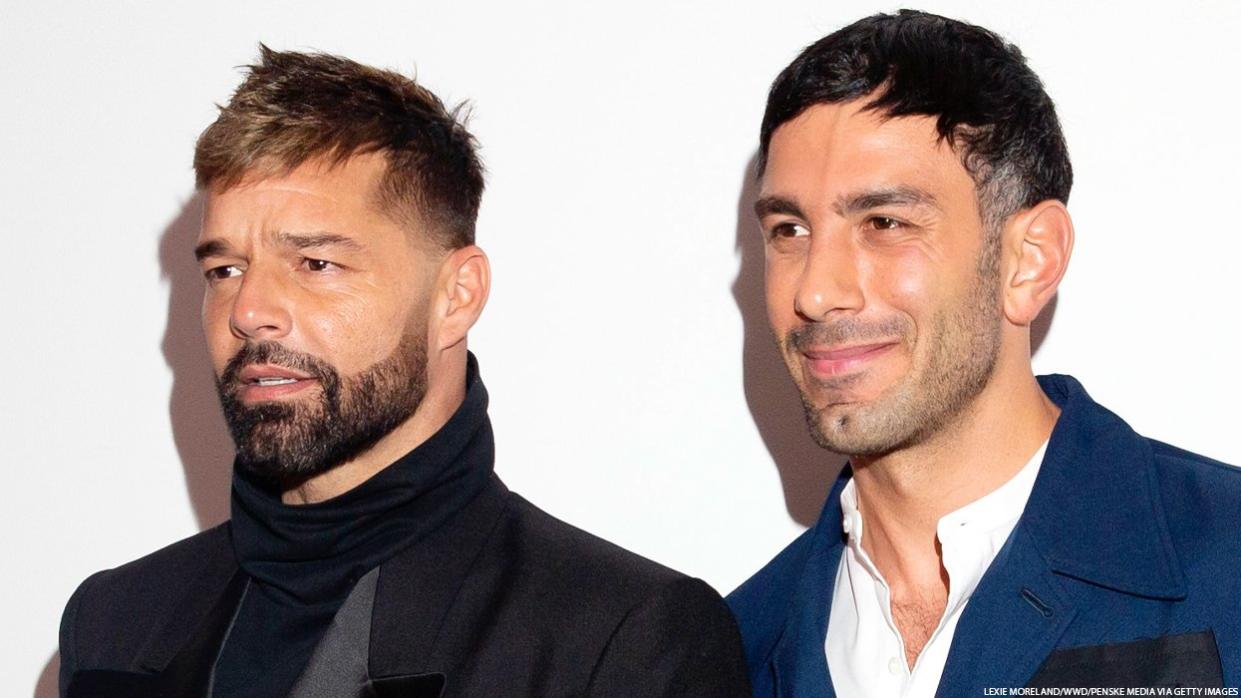 Ricky Martin and Jwan Yosef