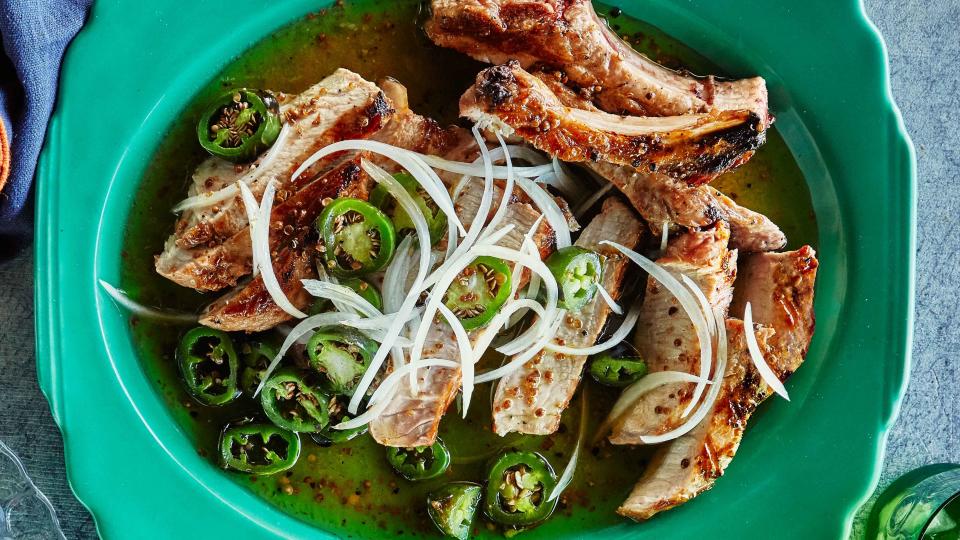Jalapeño-Marinated Grilled Pork Chops