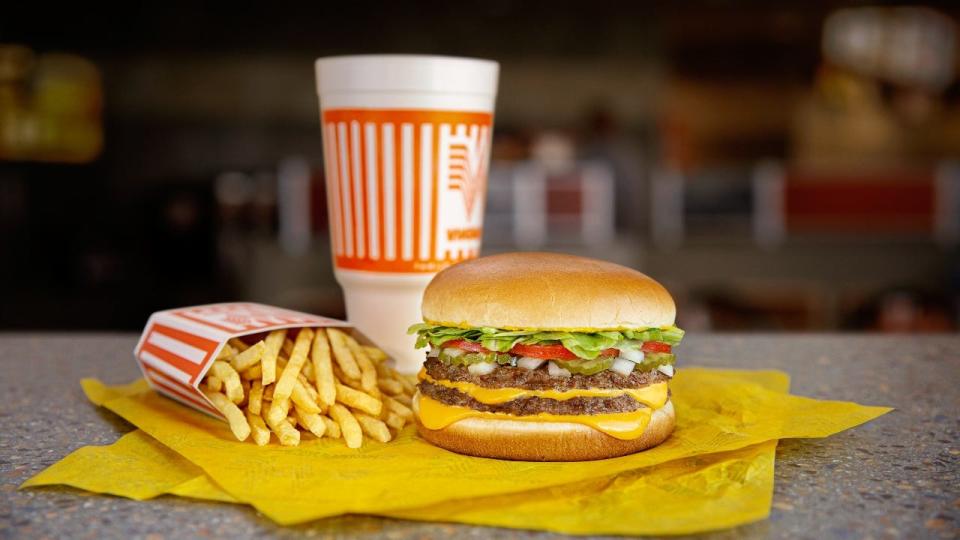 <div>Whataburger</div> <strong>(Whataburger)</strong>