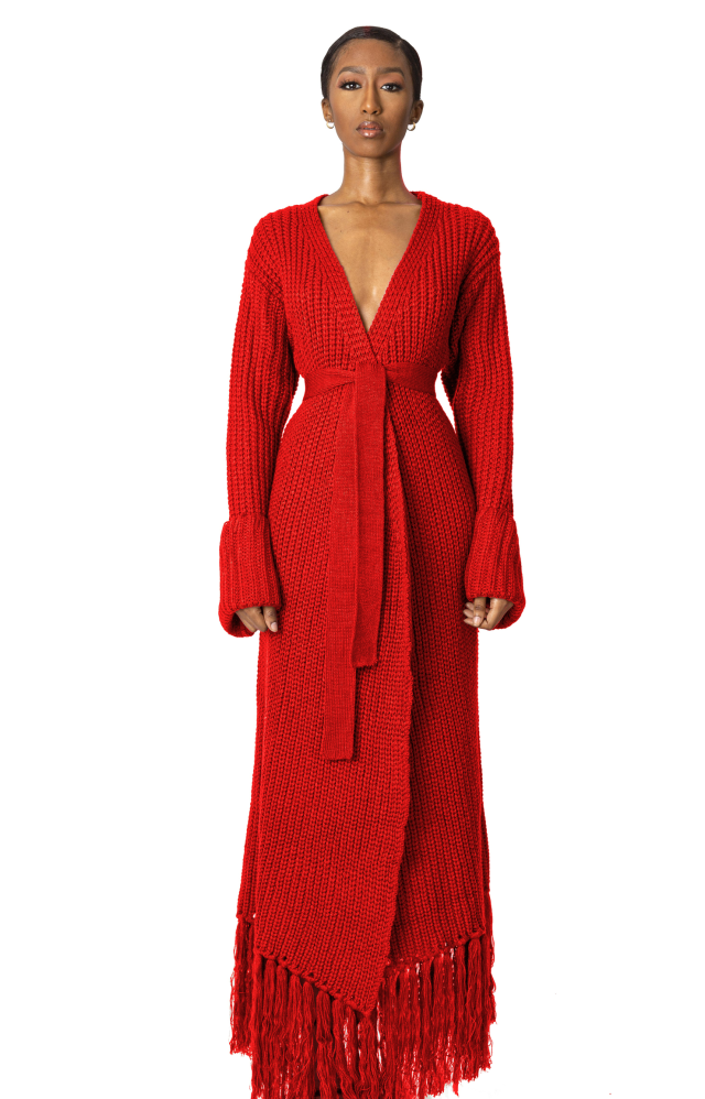 Mya Knit Cardigan Dress