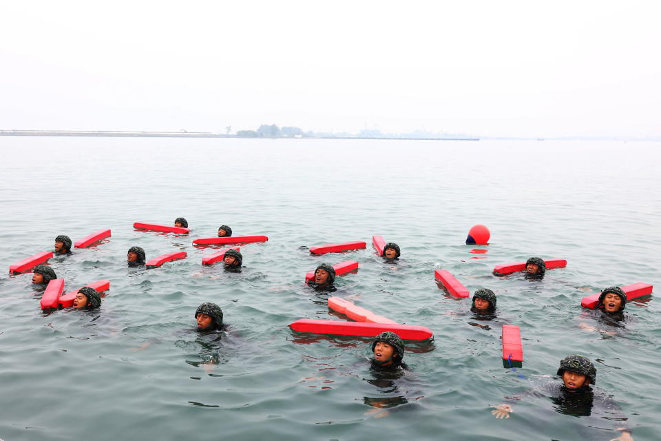 El entrenamiento inhumano del grupo de élite de la Marina de Taiwán deja destrozados a sus soldados