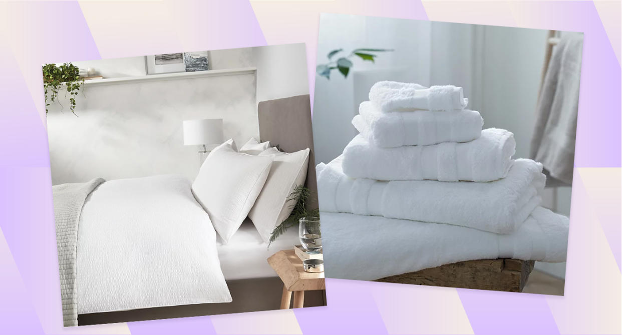 From bedding to towels, candles to diffusers, here are the best deals in the White Company sale. (The White Company/Yahoo Life UK)