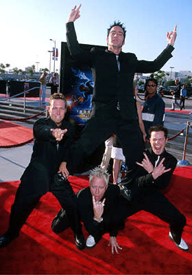 Those party boys from Lit at the Los Angeles Staples Center premiere of 20th Century Fox's Titan A.E.