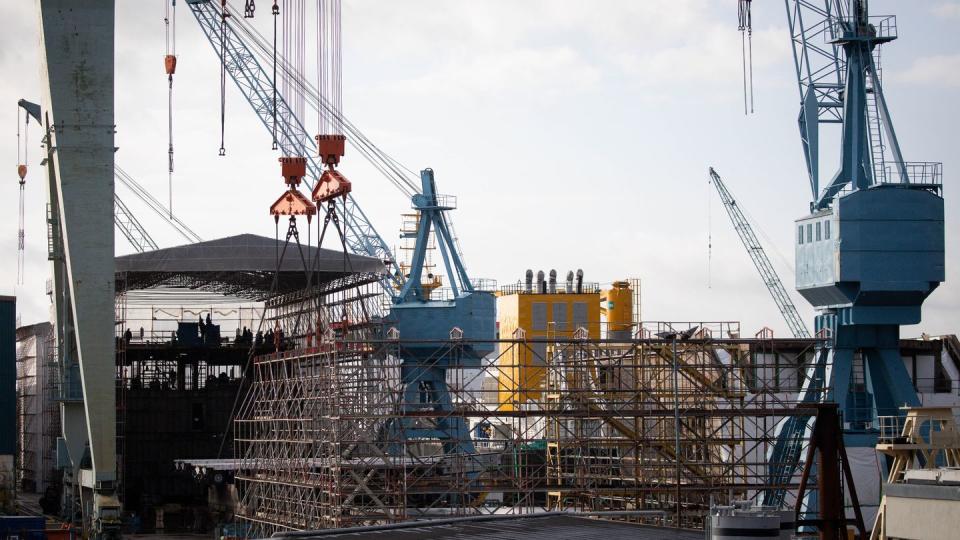 Die für Spezialschiffe bekannte Pella-Sietas-Werft im Hamburger Hafen zählt zu den ältesten Schiffbaubetrieben weltweit.