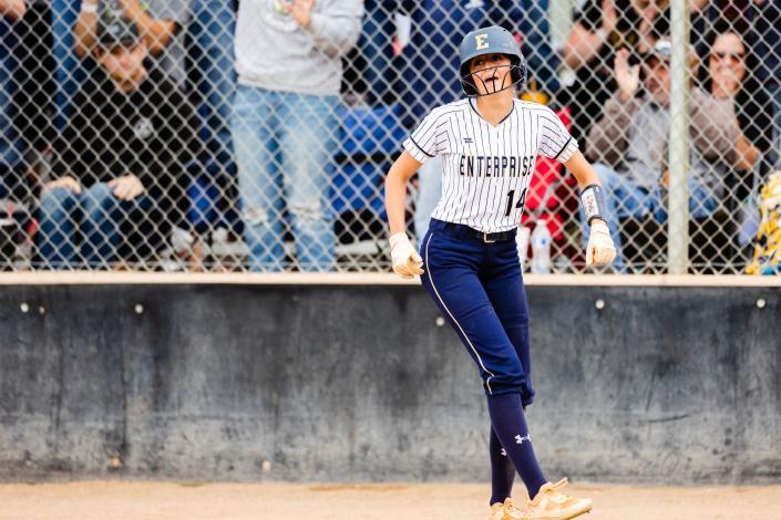 Enterprise plays Duchesne during the 2A girls softball finals at Spanish Fork Sports Park in Spanish Fork on May 13, 2023. | Ryan Sun, Deseret News