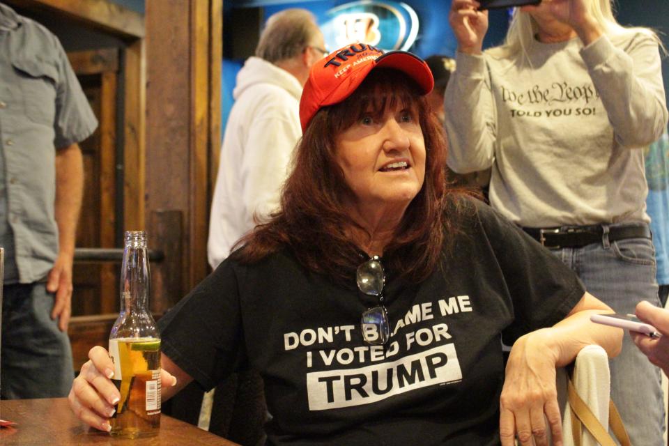 Karen Strayer, 63, of Florence, said she's not concerned about the accusations against Trump.