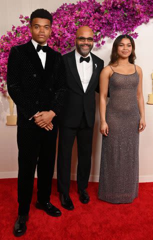 <p>George Pimentel/Shutterstock</p> Jeffrey Wright, Elijah Wright and Juno Wright