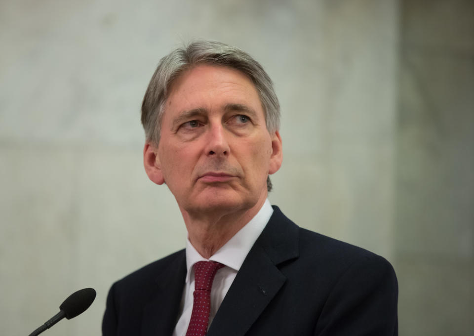 UK Chancellor Philip Hammond