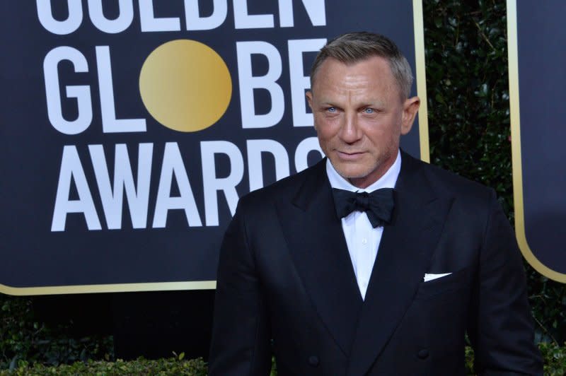 Daniel Craig attends the Golden Globe Awards in 2020. File Photo by Jim Ruymen/UPI