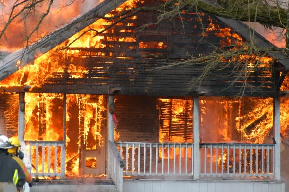 House on fire - Getty Images