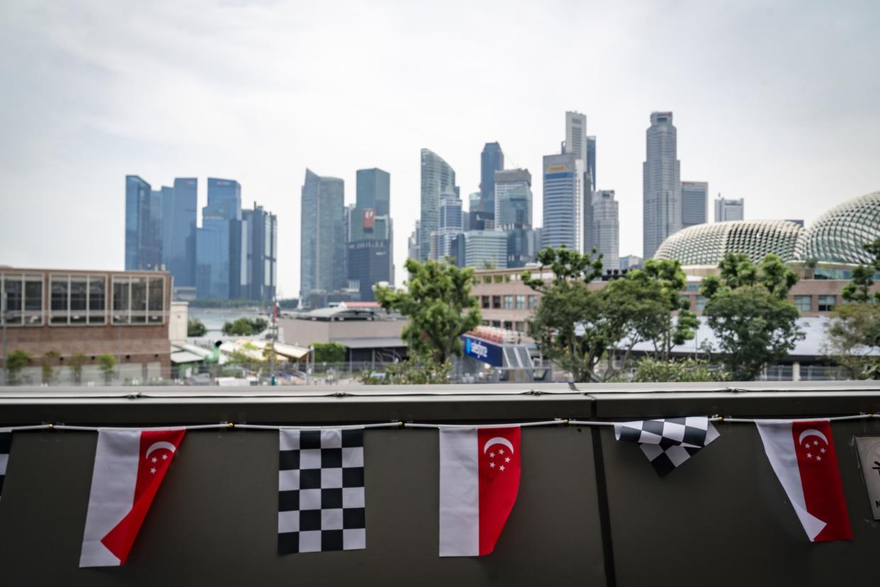 Around the Singapore Grand Prix race course in Singapore, on Thursday, Sept. 29, 2022. 