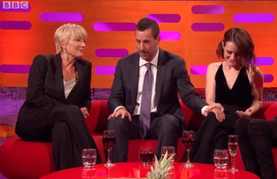 Adam touched Claire’s knee thigh on multiple occasions. Copyright: [BBC]