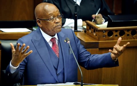 President Jacob Zuma wants Zimbabwe to resist "unconstitutional" change - Credit: SUMAYA HISHAM/ REUTERS