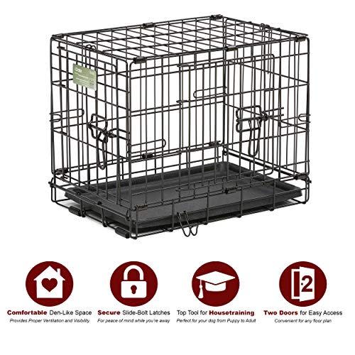 4) Double Door Folding Metal Dog Crate