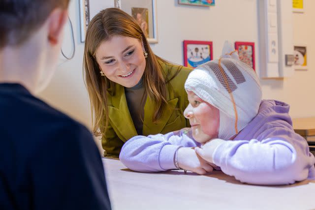 <p>Geert Vanden Wijngaert/Getty Images</p> Princess Elisabeth visits the Princess Elisabeth Children's Hospital on Dec. 20, 2023 in Ghent, Belgium.