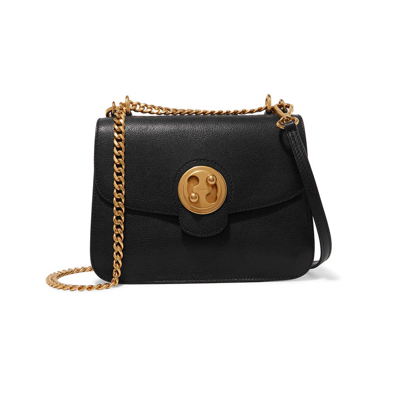 <a rel="nofollow noopener" href="http://rstyle.me/n/cafvknjduw" target="_blank" data-ylk="slk:Mily Textured-Leather and Suede Shoulder Bag, Chloe, $1950We'd be completely hypocritical if we said not to invest in of-the-moment pieces, but we do encourage you to dole out more on timeless clothing and accessories. Versatility and classic silhouettes will complement come-and-go trends forever.;elm:context_link;itc:0;sec:content-canvas" class="link ">Mily Textured-Leather and Suede Shoulder Bag, Chloe, $1950<p>We'd be completely hypocritical if we said not to invest in of-the-moment pieces, but we <em>do</em> encourage you to dole out more on timeless clothing and accessories. Versatility and classic silhouettes will complement come-and-go trends forever.</p> </a>