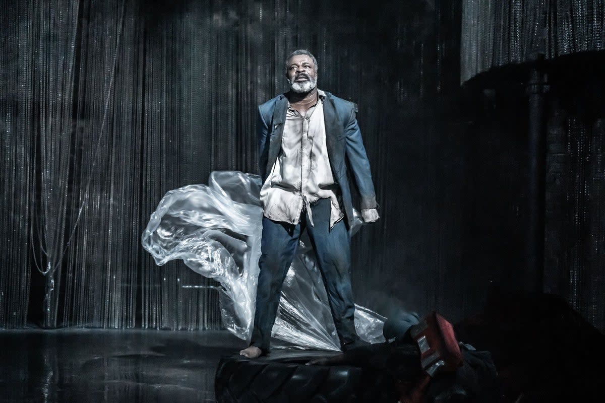 Danny Sapani as King Lear at the Almeida Theatre (Marc Brenner)