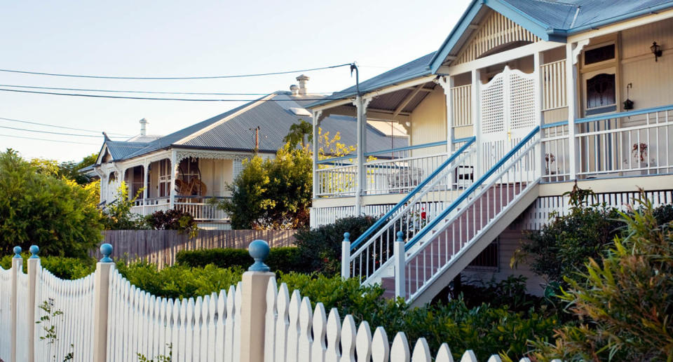 A photo of a typical Queensland house in Brisbane. 