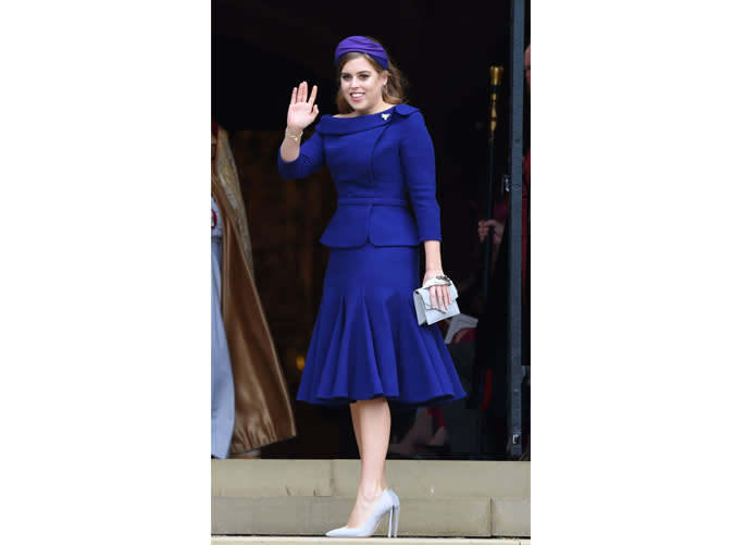 When Princess Beatrice Crushed It in Royal Blue