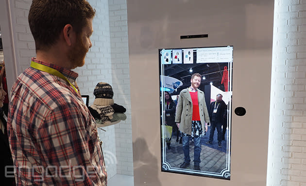 Toshiba's Virtual Fitting Room doesn't have menswear