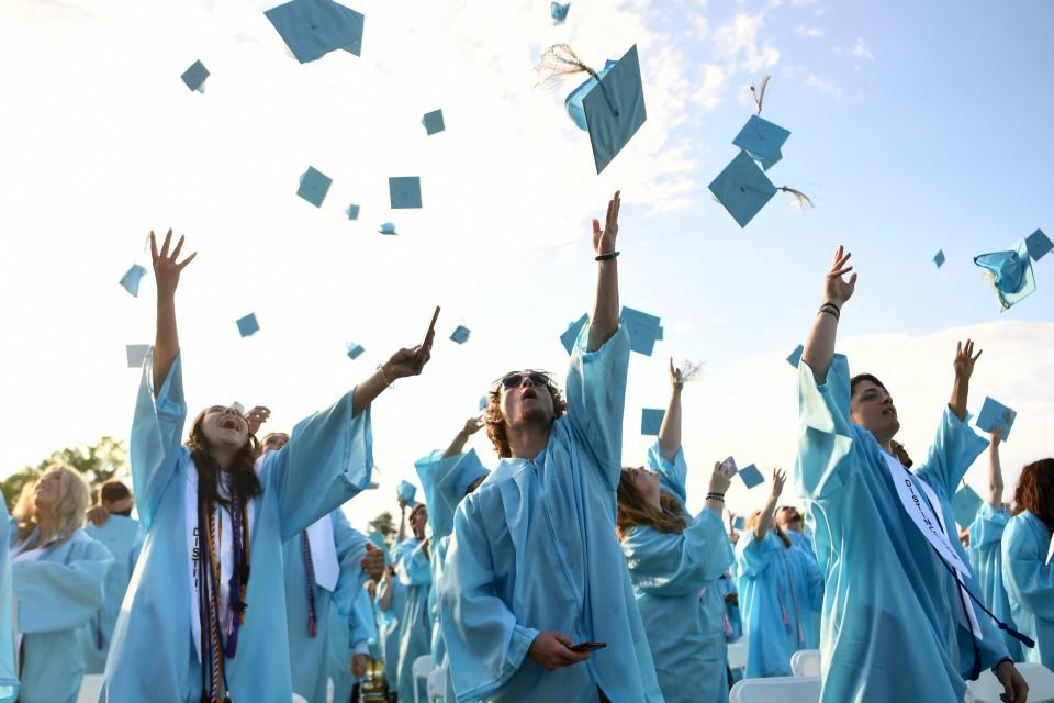The Gibbs High School Class of 2023 celebrates graduation at South-Doyle High, Thursday, June 1, 2023.