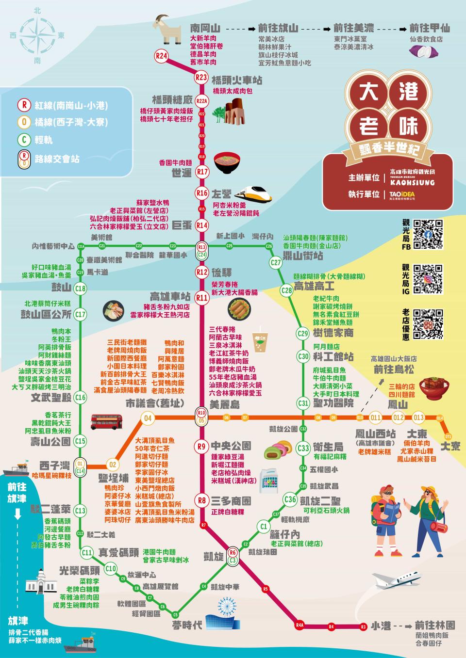 大港老味地圖（圖片來源：高雄旅遊網）