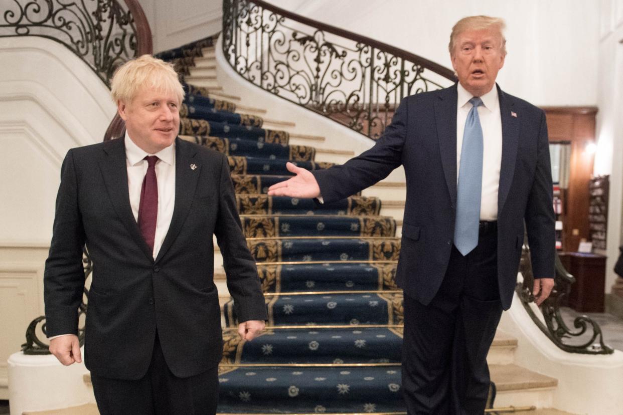 Donald Trump has said Boris Johnson is the "right man" to deliver Brexit: PA