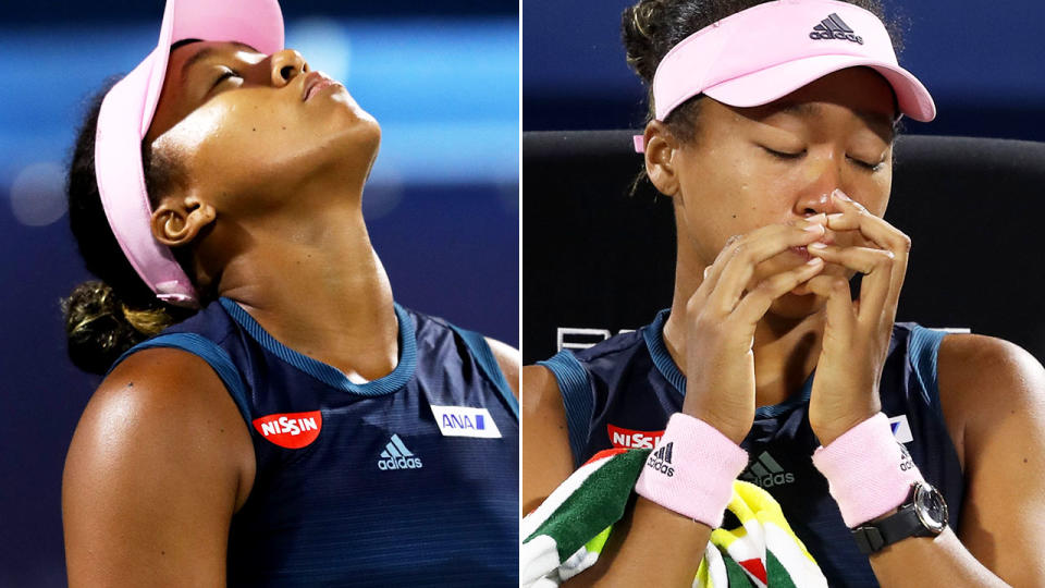 Osaka was clearly shattered. Image: Getty