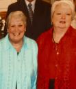In this undated photo released by the Mitchum Family in May 2020 shows Thelma Haddock, left, and her sister, Naomi Johnson. Authorities said they were killed in Kingstree, S.C., in October 2010 and the man charged in their killing was sent for mental treatment and disappeared until the family saw him back in their small town in 2020 and realized his charges were gone. (Mitchum Family via AP)