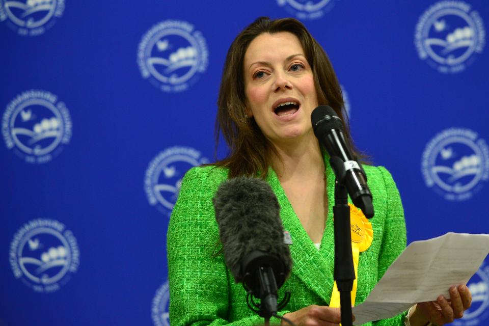 Sarah Green, the victorious Lib Dem candidate in Chesham and Amersham (Getty Images)