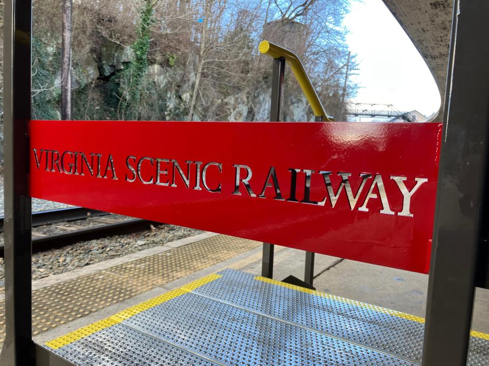 Scenes from the Virginia Scenic Railway, a tourist rail excursion that departs from Staunton.