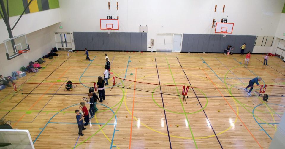 An after-school tennis program is pictured at Captain Charles Wilkes Elementary School in January of 2013.