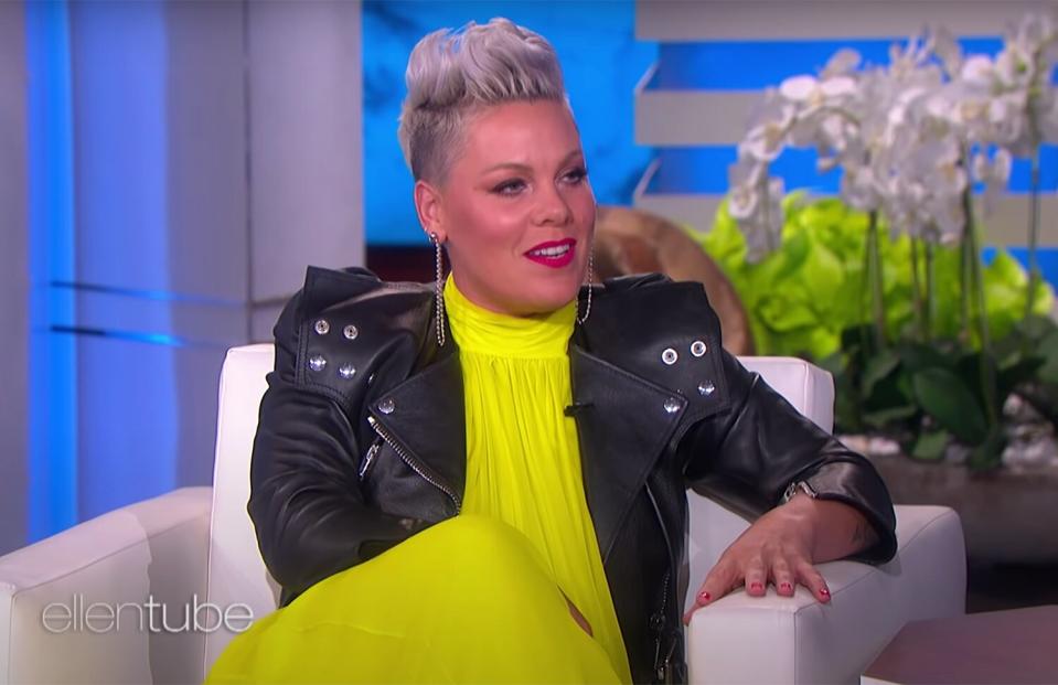 P!nk Jokes She Was 'Basically Handed' an Emmy Thanks to Ellen