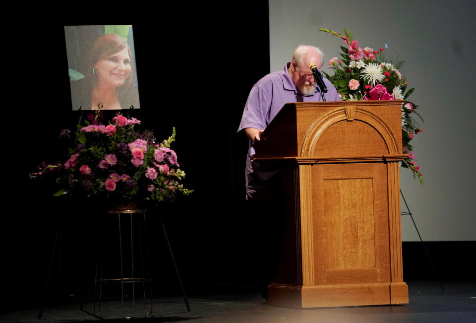 Heather Heyer's father, Mark Heyer, speaks at her memorial service.