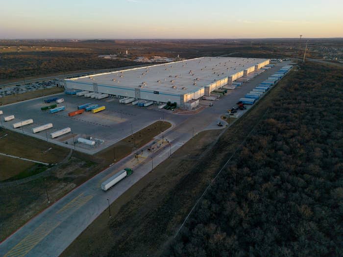 An Amazon warehouse in San Antonio on Jan. 18, 2023