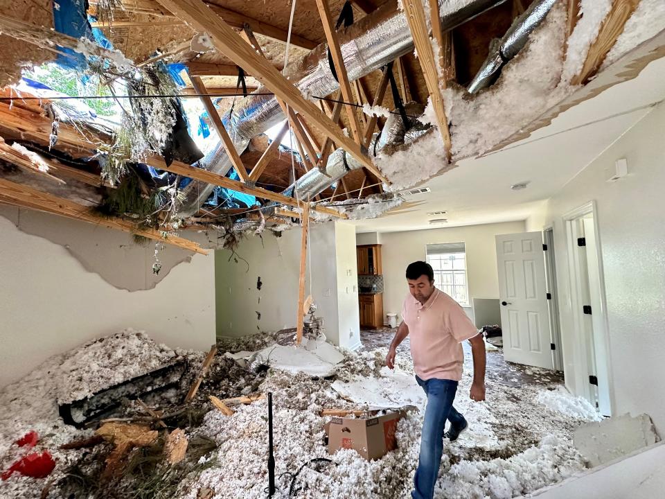 MD Emran and Annie Mia's new home on Ashburn Drive was heavily damaged in the tornado outbreak on May 10, 2024, a week after the couple closed on the house and the day after they moved in with their toddler son.