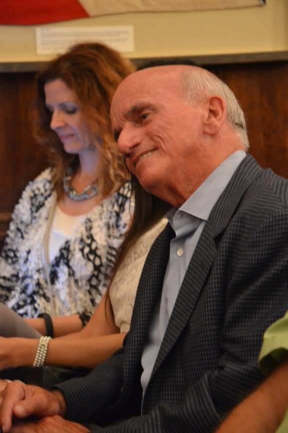 Businessman and private spaceflyer Dennis Tito in the audience at the Explorers Club in New York on Sept. 4, 2013.