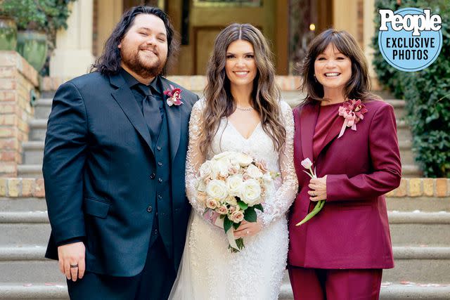 <p>CHRISTINE SKARI PHOTOGRAPHY</p> Wolfgang Van Halen and Andraia Allsop's wedding photos