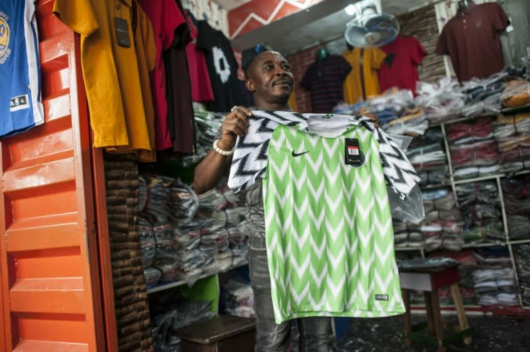 Fan flaunts Eagles jersey in Qatar News - Daily Sports Nigeria