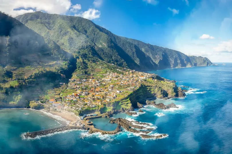 Seixal village of north coast, Madeira island, Portugal