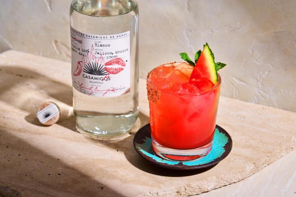 PHOTO: A spicy watermelon tequila cocktail. (Casamigos)