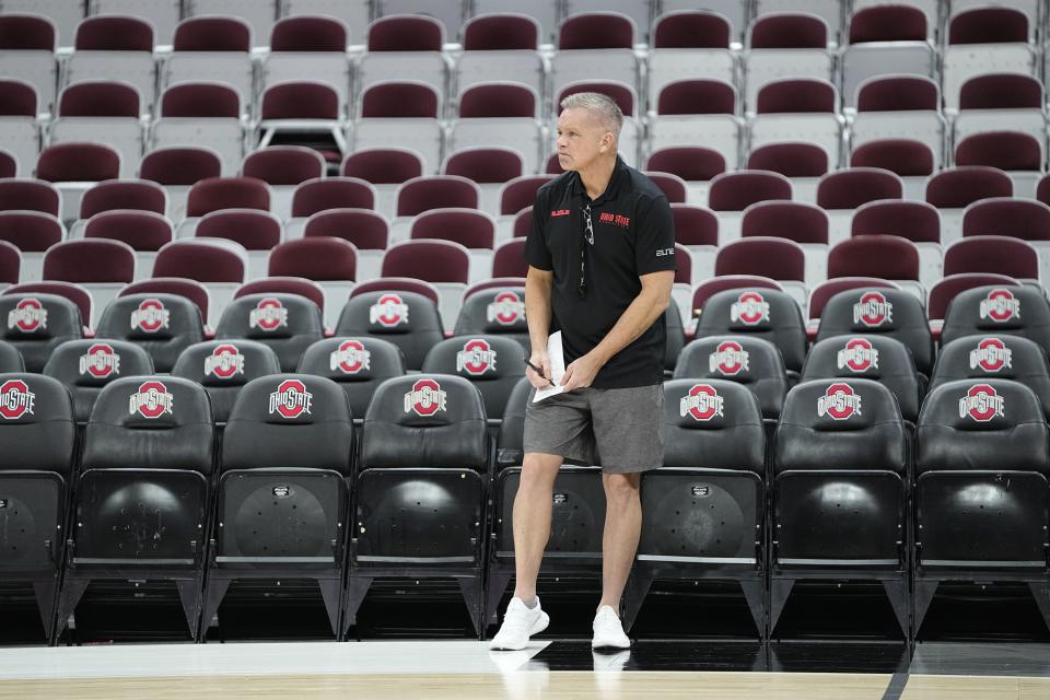 Chris Holtmann says his offseason of personal change came with his Buckeyes in mind. "I want to be the very best I can for this team. This team deserves that.”