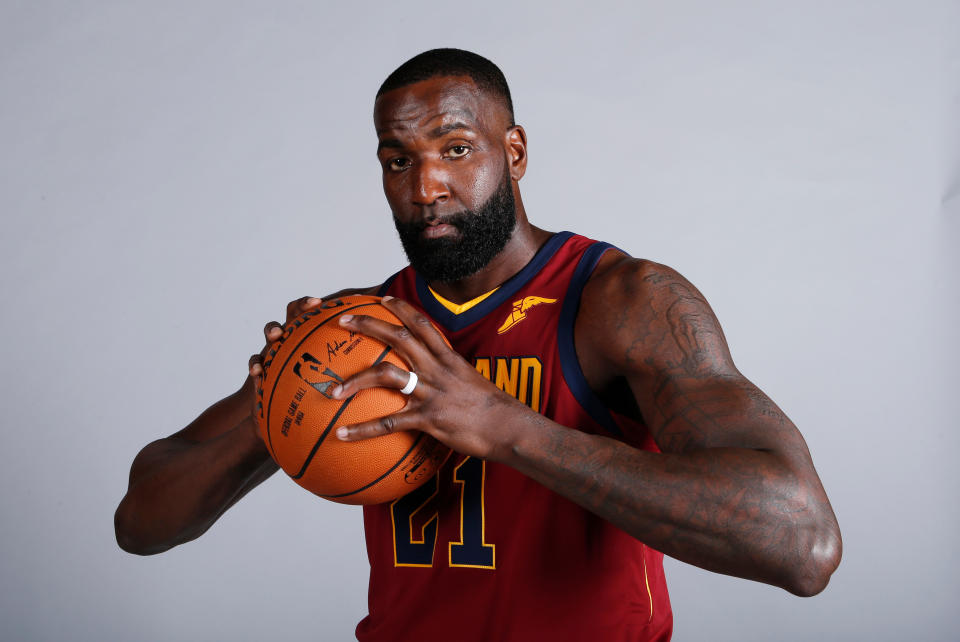 Working to create the best possible salary cap situation, the Cleveland Cavaliers picked up Kendrick will pick up Kendrick Perkins’ 2018-19 option. (AP Photo)