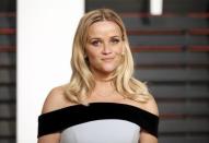 Actress Reese Witherspoon arrives at the 2015 Vanity Fair Oscar Party in Beverly Hills, California February 22, 2015. REUTERS/Danny Moloshok