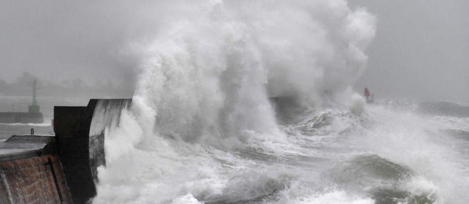 Le vent pourra souffler jusqu'à 120 km/h sur le littoral atlantique, jeudi. (Illustration)
