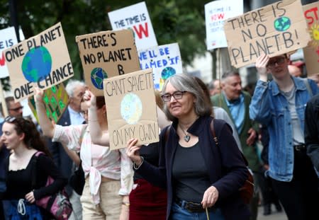 Climate change demonstration in London