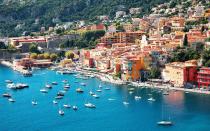 <p>Round-trip airfare to Nice, which is very nice, <a rel="nofollow noopener" href="https://www.google.com/flights/#search;f=JFK,EWR,LGA;t=NCE;d=2017-04-11;r=2017-04-18" target="_blank" data-ylk="slk:averages $700;elm:context_link;itc:0;sec:content-canvas" class="link ">averages $700</a> in April.</p> <p>The Côte d'Azur, or French Riviera, has ritzy beach destinations like Cannes and Saint Tropez, as well as more reasonable (though not necessarily cheap) locales where your dollar will go further.</p> <p>You could rent a car and explore, but maybe this is one place where it's best to lounge and people watch.</p>