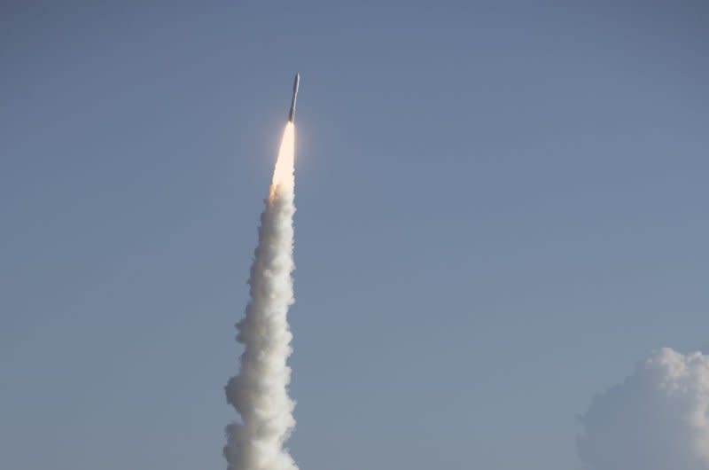 The United Launch Alliance Atlas V rocket with the National Reconnaissance Office payload NROL-107 SILENTBARKER launches at 8:47 a.m. Photo by Joe Marino/UPI