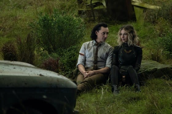 Tom Hiddleston and Sophia Di Martino in <i>Loki</i><span class="copyright">Chuck Zlotnick—Marvel Studios</span>