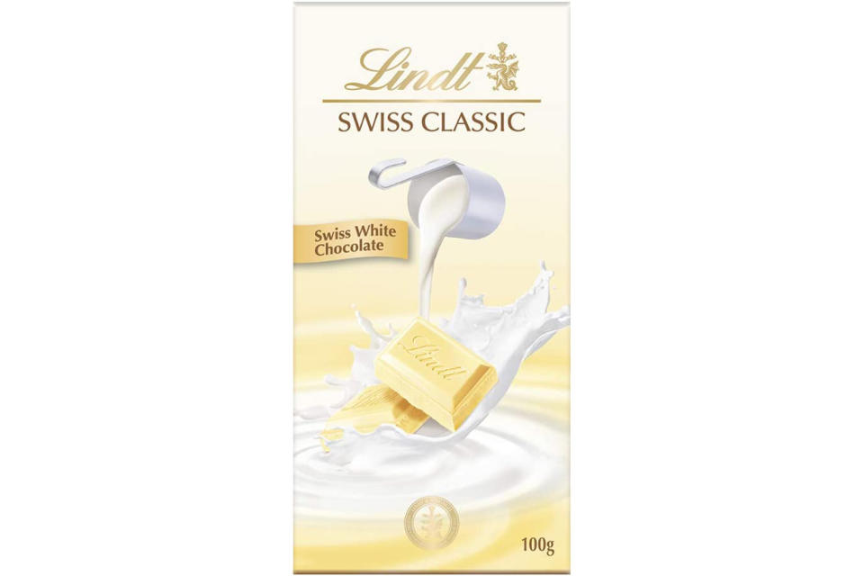 Lindt Swiss Classic White Chocolate, 100g. (Photo: Amazon SG)